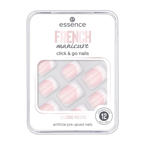 

Накладные ногти ESSENCE FRENCH MANICURE CLICK & GO на клейкой основе тон 01