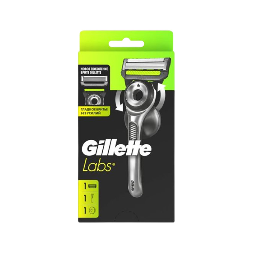 Станок для бритья GILLETTE LABS с 1 сменной кассетой 1 шт