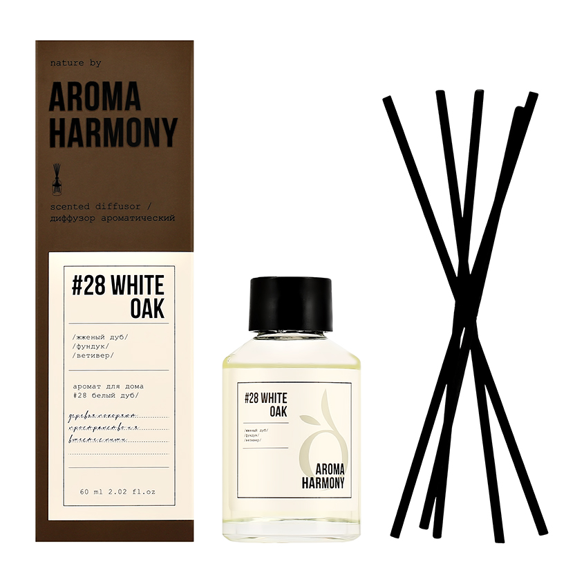 Интерьерные духи AROMA HARMONY #28 White Oak 60 мл aroma harmony интерьерные духи aroma harmony herbal 50 мл