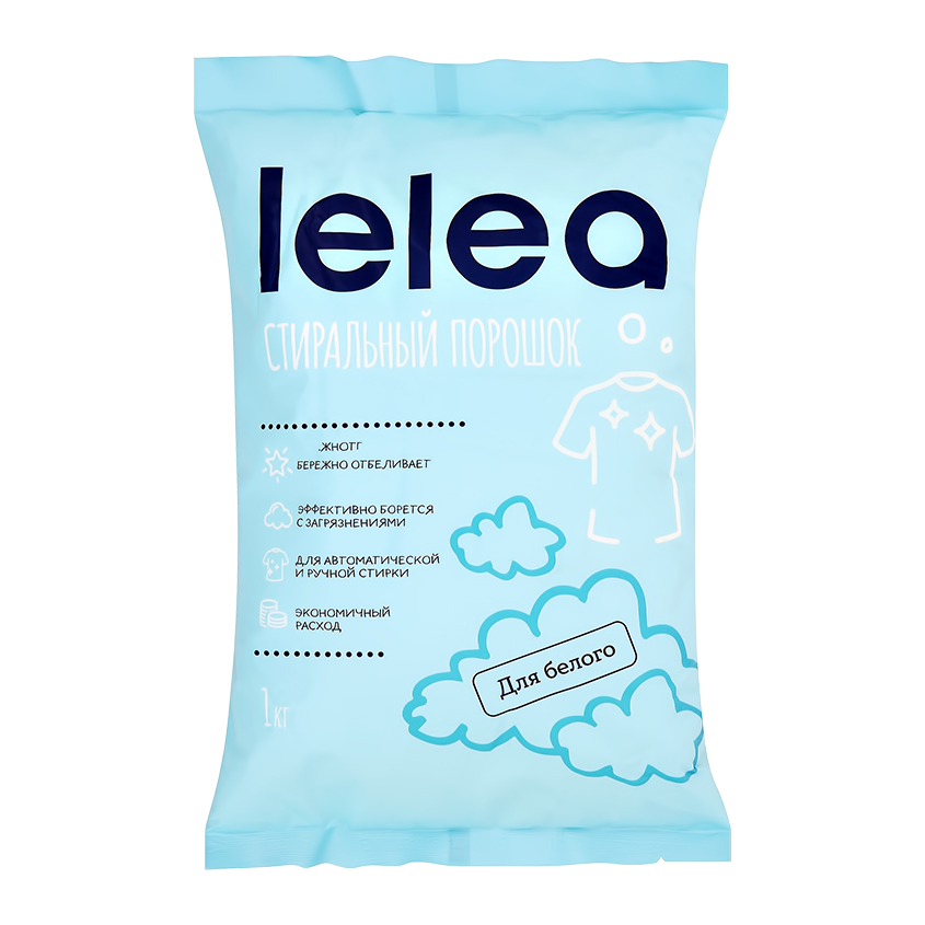 Стиральный порошок LELEA отбеливающий 1 кг стиральный порошок отбеливающий freshbubble eco для чувствительной кожи 1 кг