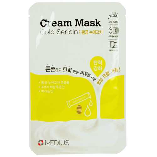 

Маска для лица MEDIUS CREAM MASK с золотым серицином 25 мл