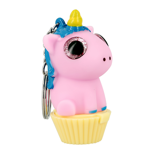 Блеск для губ `MINI DOLLY` SQUISHICORNS с цепочкой для ключей (в ассортименте)