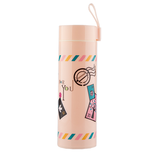 Бутылка для воды `FUN` MELODY Pink 390 мл
