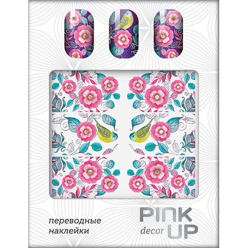 

Наклейки для ногтей переводные PINK UP DECOR NAIL DESIGN тон 529
