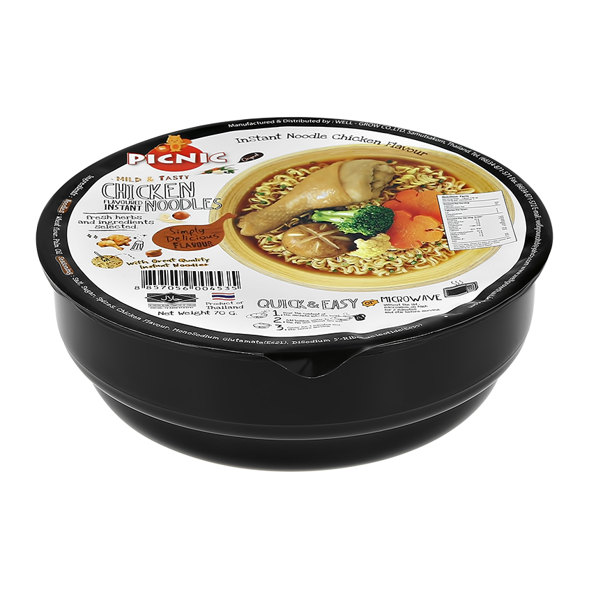 

Лапша быстрого приготовления PICNIC со вкусом курицы 70 г
