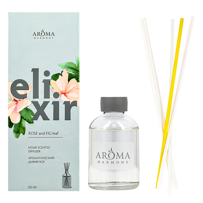 ELIXIR Интерьерные духи ELIXIR Rose and FIG leaf 50 мл elixir интерьерные духи elixir sweet almond 50 мл