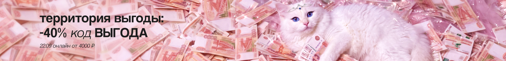 Промокод ВЫГОДА -40% от 4000р