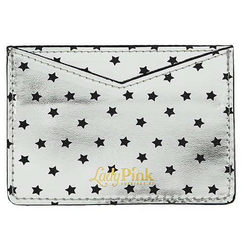 

Кардхолдер LADY PINK STARS Серебряные звезды