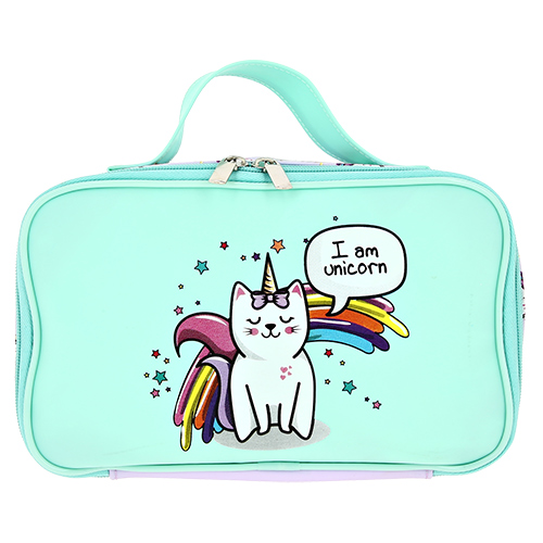 

Косметичка MISS PINKY MEOW UNICORN вместительная мульти