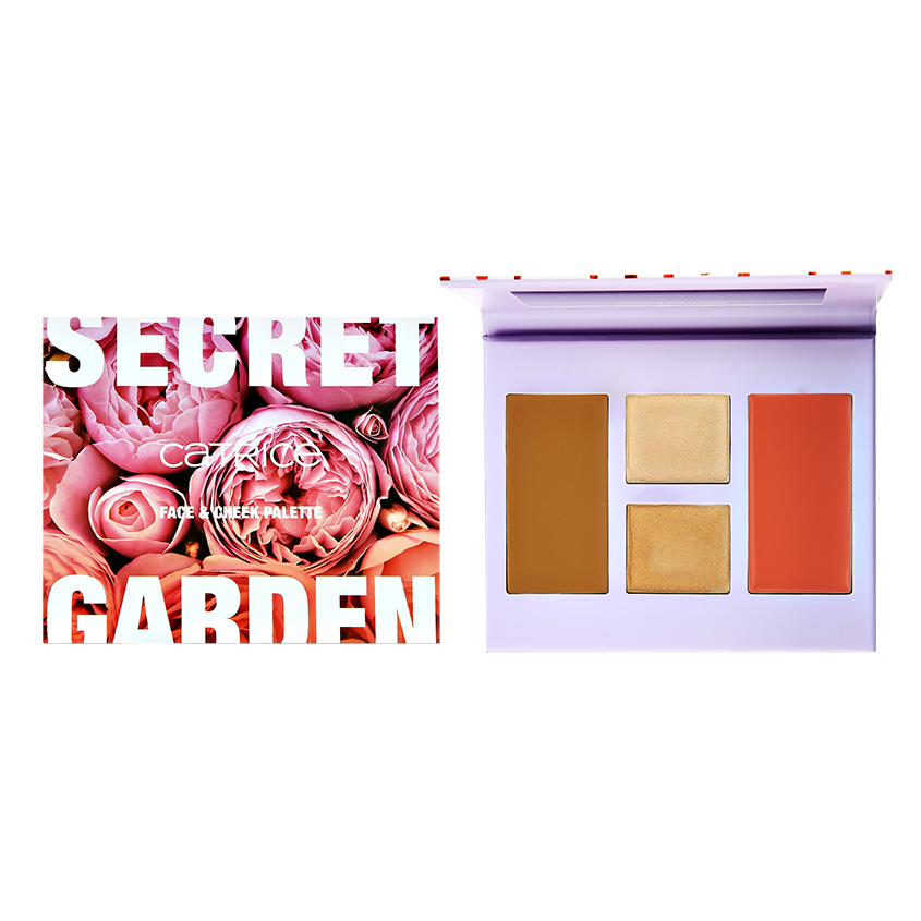 Палетка для лица CATRICE SECRET GARDEN Face &Cheek тон 01 Garden of Dreams