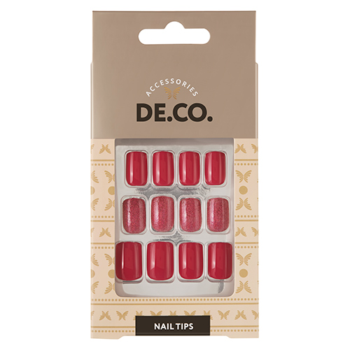 

Набор накладных ногтей DECO. OMBRE bright pink 24 шт + клеевые стикеры 24 шт
