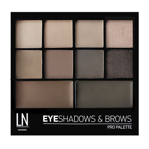 

Набор для макияжа LN PROFESSIONAL PRO PALETTE тени для век и воск для бровей тон 02