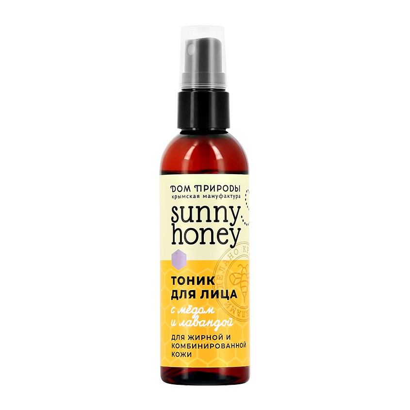 Тоник для лица ДОМ ПРИРОДЫ SUNNY HONEY с мёдом и лавандой для жирной и комбинированной кожи 100 г