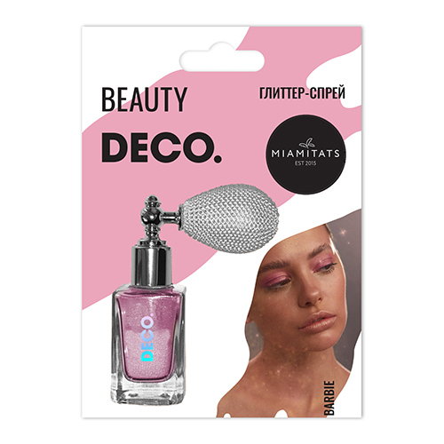 

Глиттер-спрей для лица, тела и волос DECO. by Miami tattoos Barbie