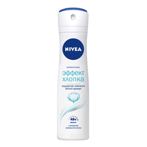 

Део-спрей жен. NIVEA ЭФФЕКТ ХЛОПКА 150 мл