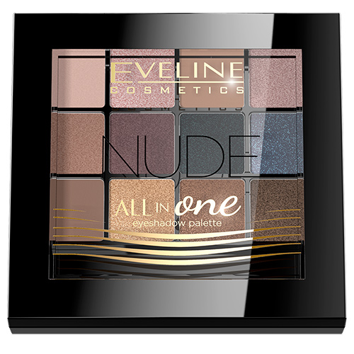 Палетка теней для век `EVELINE` ALL IN ONE тон Nude