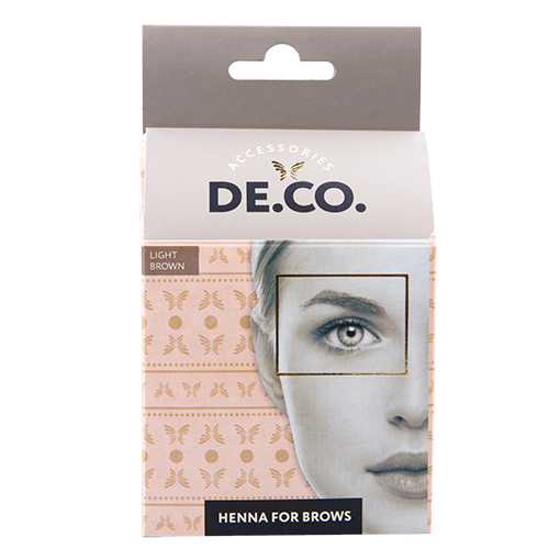 Хна для бровей `DE.CO.` в капсулах (тон светло-коричневый)