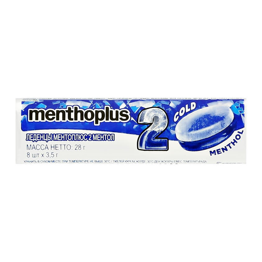 Леденцы `MENTHOPLUS` со вкусом ментола 28 г