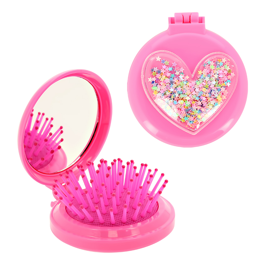 Расческа для волос с зеркалом MISS PINKY расческа массажная нефритовая для спа инструмент для акупунктуры терапии головы