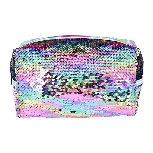 

Косметичка LADY PINK вместительная в пайетках