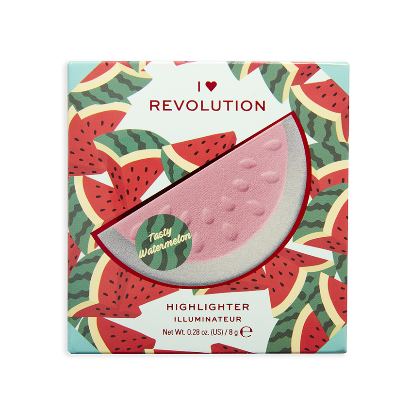 I HEART REVOLUTION Хайлайтер для лица I HEART REVOLUTION TASTY тон watermelon