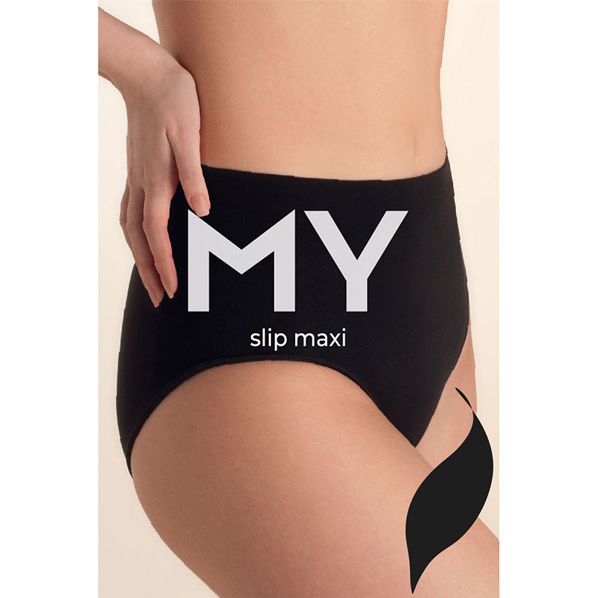 

Трусы женские MIREY MY слип-макси из микрофибры черный, 48 L