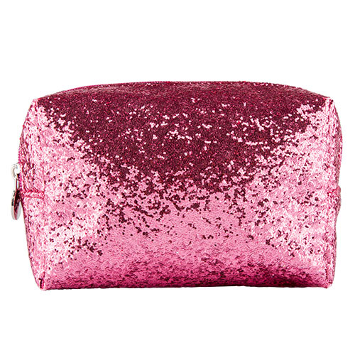 

Косметичка LADY PINK SHINE ON прямоугольная glitter розовая