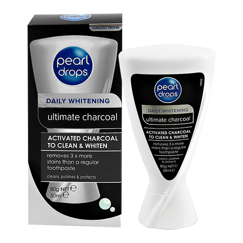 Паста зубная PEARL DROPS ULTIMATE CHARCOAL отбеливающая 50 мл