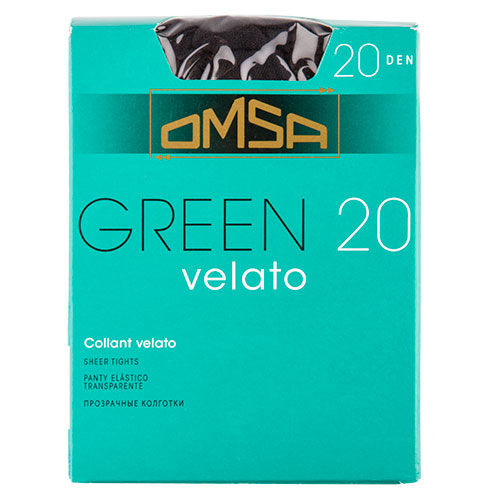 Колготки женские в коробочке OMSA GREEN 20 den Nero р-р 3