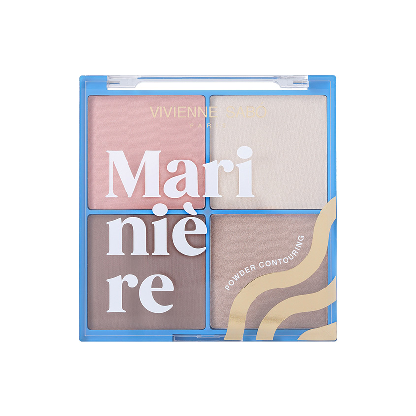 VIVIENNE SABO Палетка для скульптурирования VIVIENNE SABO MARINIERE PALETTE CONTOURING пудровая тон 01