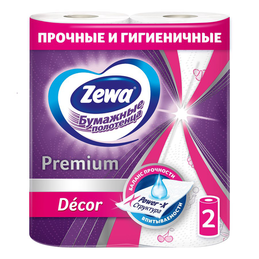 ZEWA Бумага туалетная ZEWA 2-х слойная белая 4 шт