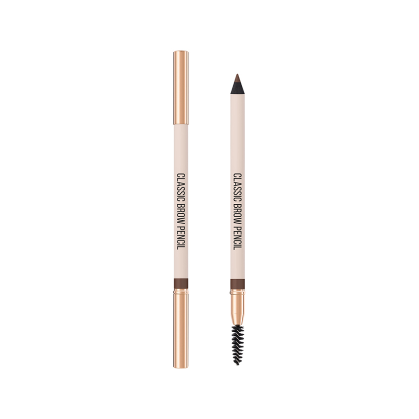 Карандаш для бровей STELLARY CLASSIC BROW PENCIL с щеточкой тон 03 Brown