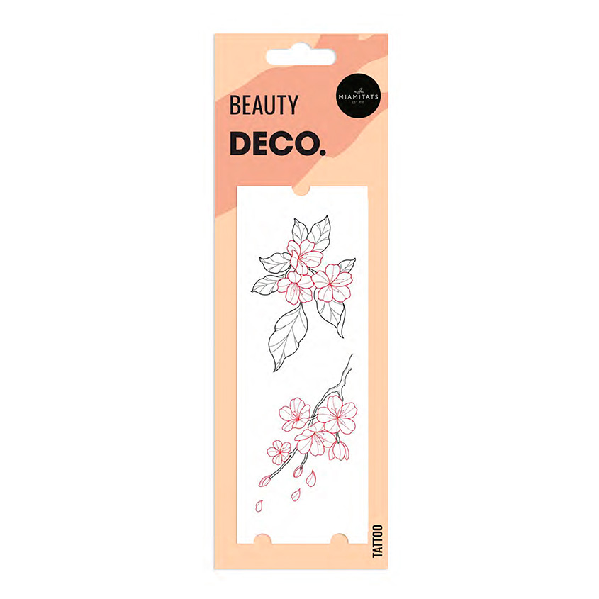Татуировка для тела `DECO.` ORIENT by Miami tattoos переводная (Sakura)