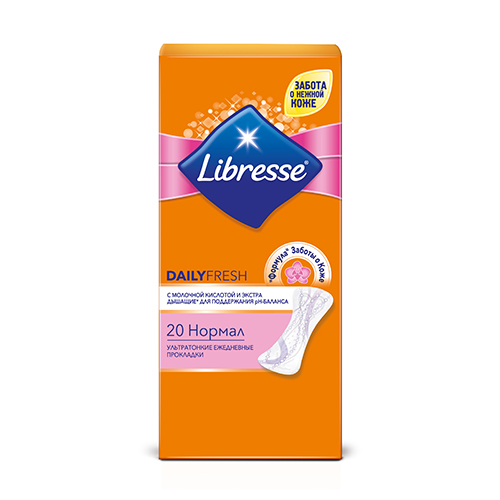 

Прокладки ежедневные LIBRESSE DAILY FRESH Normal ультратонкие 20 шт