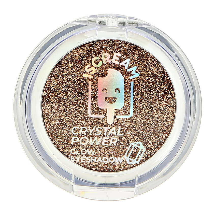 

Тени для век ISCREAM CRYSTAL POWER с эффектом сияния тон 03 gold