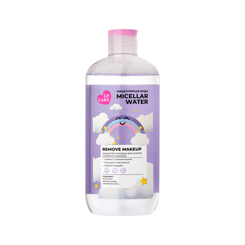 Мицеллярная вода LP CARE для снятия стойкого макияжа 400 мл