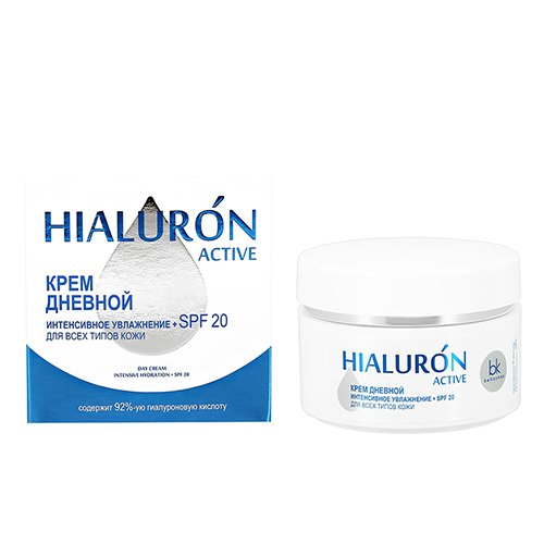 

Крем для лица BELKOSMEX HIALURON ACTIVE дневной увлажняющий SPF 20 для всех типов кожи 48 г