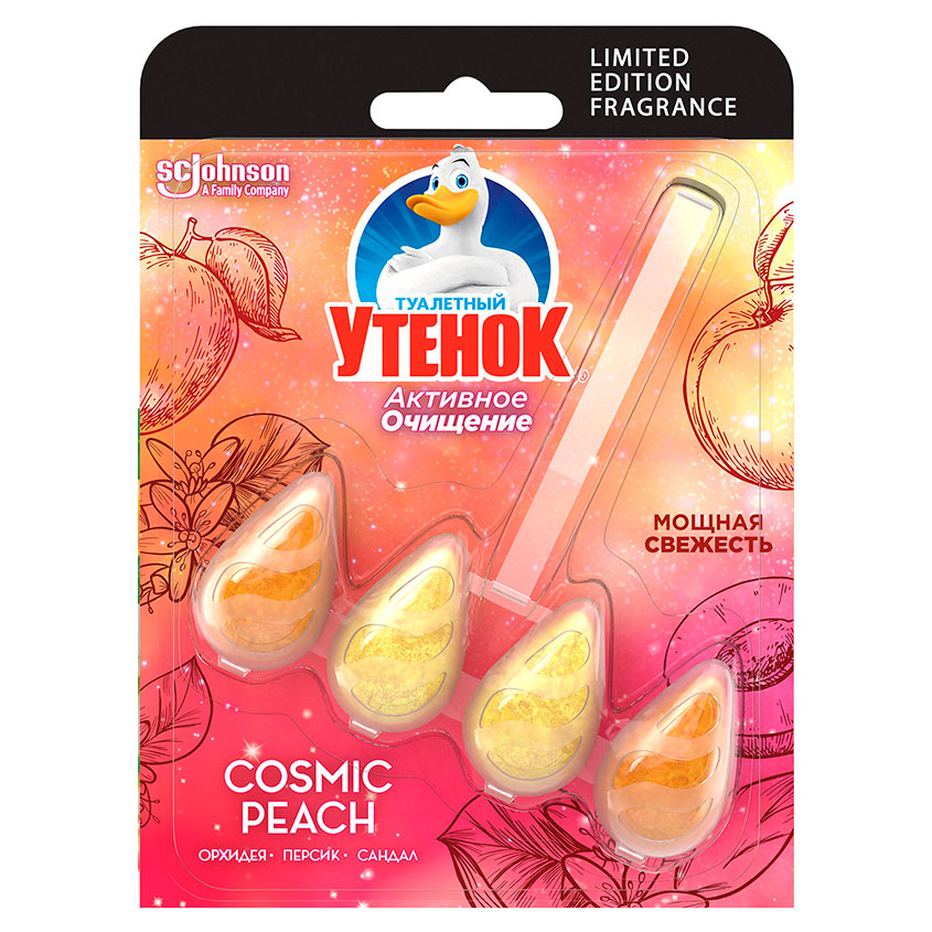 

Подвеска для унитаза ТУАЛЕТНЫЙ УТЕНОК Cosmic Peach