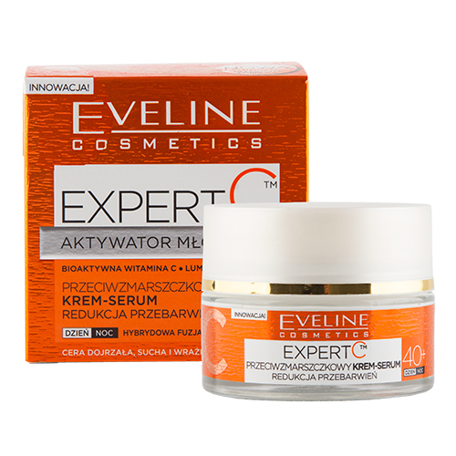 

Крем-сыворотка для лица EVELINE EXPERT C АКТИВАТОР МОЛОДОСТИ дневной и ночной 40+ омолаживающий 50 мл
