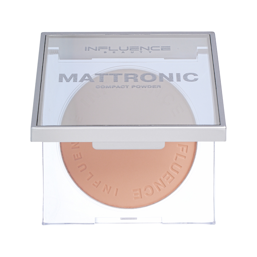 Пудра для лица INFLUENCE BEAUTY MATTRONIC компактная с эффектом рассеянного света тон 02 Medium light