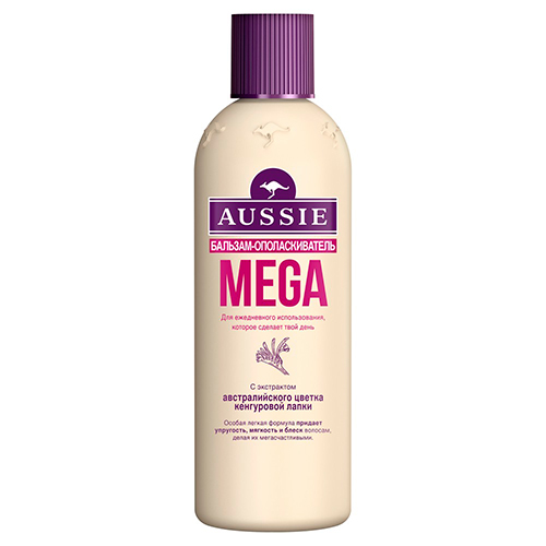 

Бальзам-ополаскиватель AUSSIE MEGA для всех типов волос 250 мл