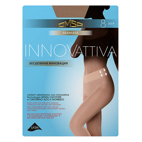 

Колготки женские OMSA INNOVATTIVA 8 den Beige Naturel р-р 4