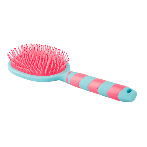 

Щетка массажная для волос LADY PINK CANDY розово-голубая овальная