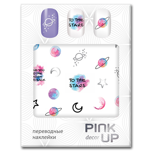 

Наклейки для ногтей переводные PINK UP DECOR SYMBOLS тон 617