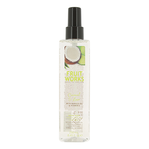 

Мист для тела FRUIT WORKS COCONUT & LIME с маслом марулы и витамином Е 250 мл