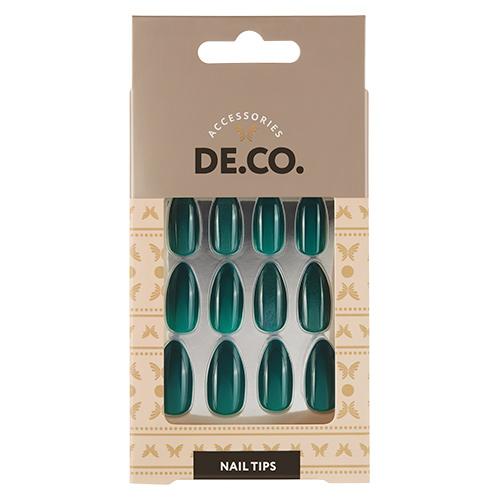 

Набор накладных ногтей DE.CO. CAT EYE emerald 24 шт+ клеевые стикеры 24 шт