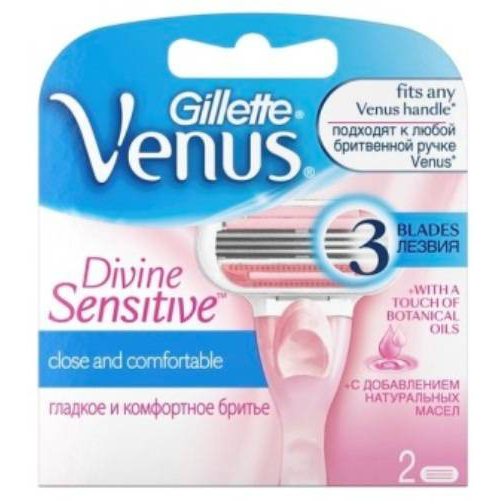 

Кассеты для станка GILLETTE VENUS DIVINE Sensitive 2 шт
