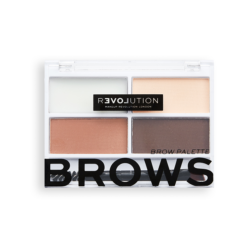 Набор для бровей `REVOLUTION` `RELOVE` BROWS BROW PALETTE тон medium