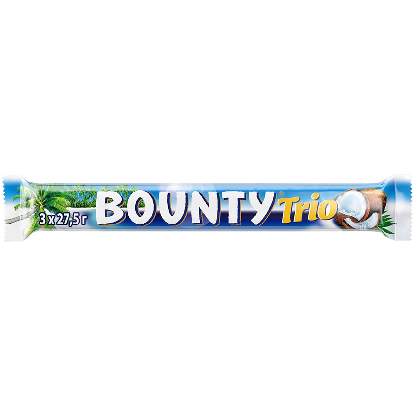 Шоколадный батончик BOUNTY Трио 82,5 г