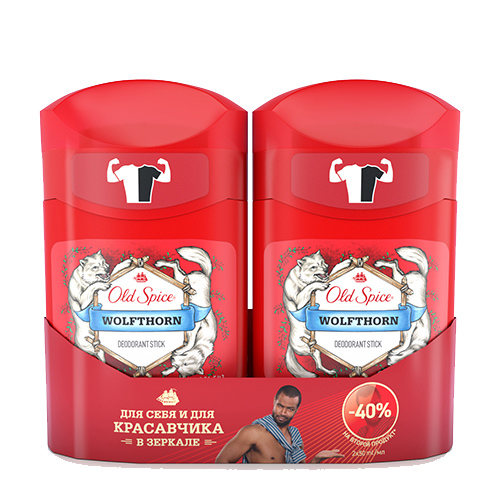 

Део-стик муж. OLD SPICE WOLFTHORN 2x50 мл